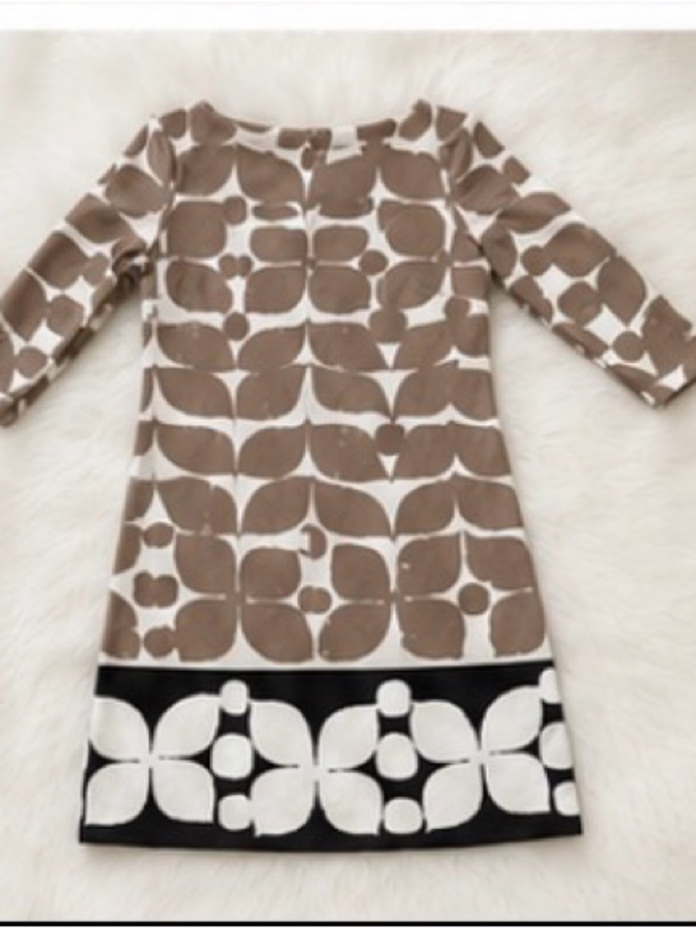Women’s Neutral Geometric Shift Dress